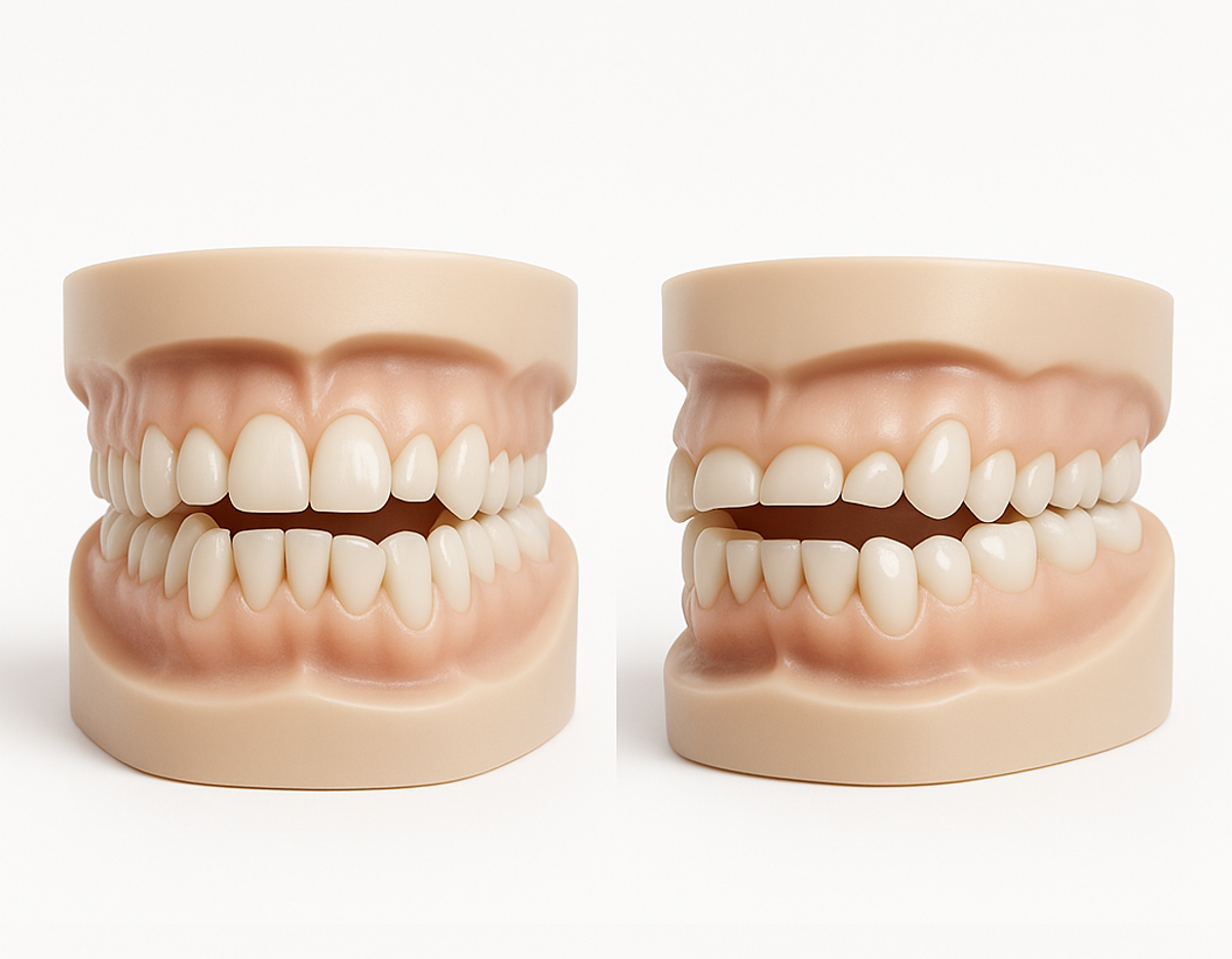 Unterschiedliche Zahnfehlstellungen 3D-Darstellung